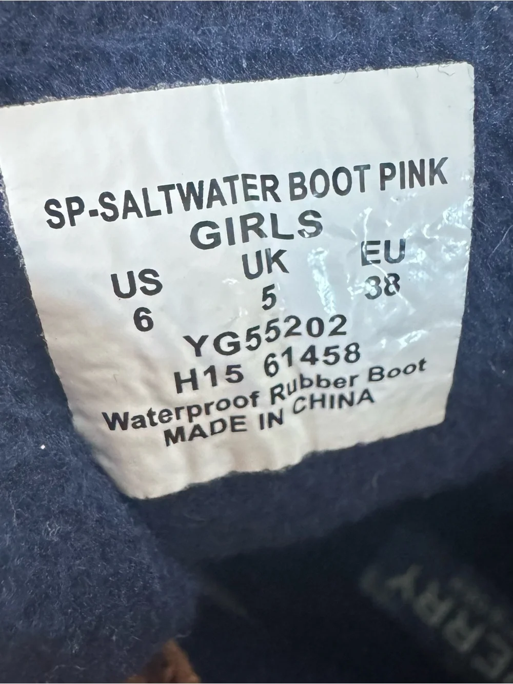 Sperry Pink Rubber & Tan Leather Duck Boots
